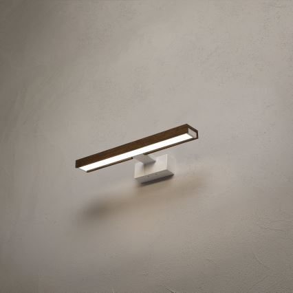 Brilagi - LED oświetlenie lustra łazienkowego 3 w 1 WOODY MIRROR LED/8W/230V 40 cm IP44 biały/dąb