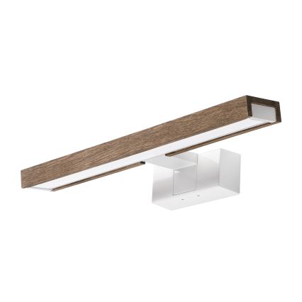 Brilagi - LED oświetlenie lustra łazienkowego 3 w 1 WOODY MIRROR LED/8W/230V 40 cm IP44 biały/dąb