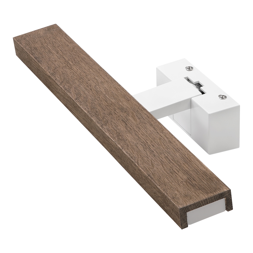 Brilagi - LED oświetlenie lustra łazienkowego 3 w 1 WOODY MIRROR LED/8W/230V 40 cm IP44 biały/dąb