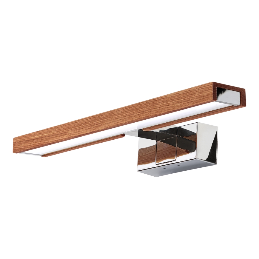 BRILAGI - LED oświetlenie łazienkowe do lustra 3w1 WOODY MIRROR LED/8W/230V 40 cm IP44 błyszczący chrom/dąb wiśniowy