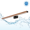 Brilagi - LED oświetlenie do lustra łazienkowego 3w1 WOODY MIRROR LED/15W/230V 80 cm IP44 czarny/dąb wiśniowy