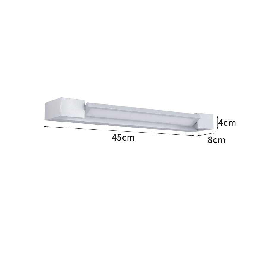 Brilagi - LED Oświetlenie lustra do łazienki AQUA LINE LED/12W/230V 45 cm IP44 matowy chrom