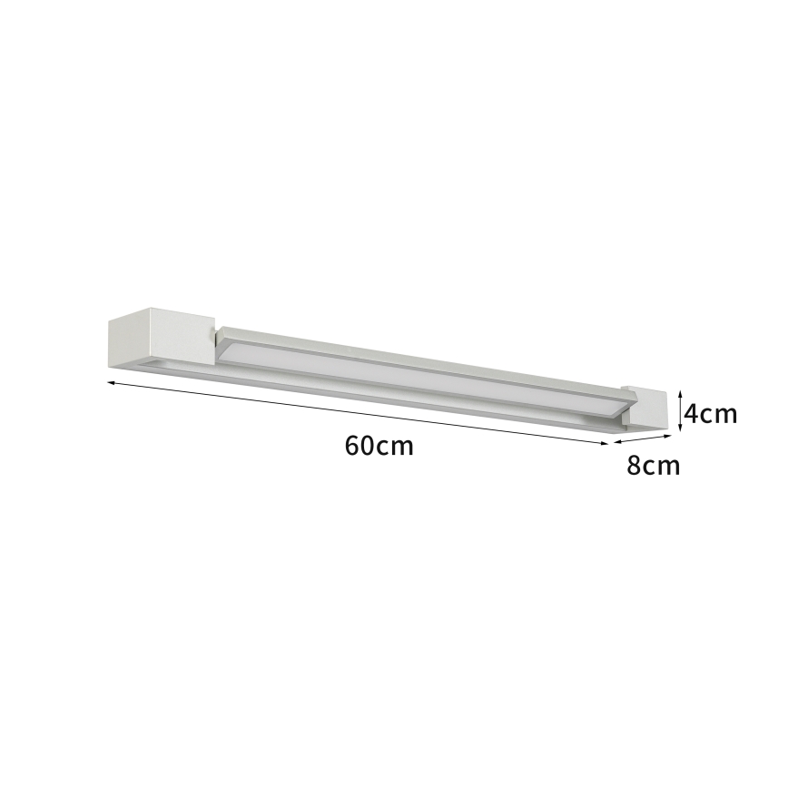 Brilagi - Oświetlenie LED lustra łazienkowego AQUA LINE LED/18W/230V 60 cm IP44 matowy chrom CRI 90