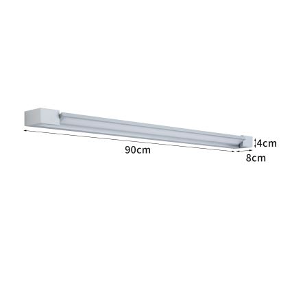 Brilagi - Oświetlenie łazienkowe LED do lustra AQUA LINE LED/24W/230V 90 cm IP44 chrom matowy