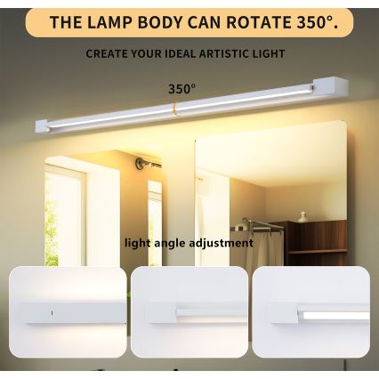 Brilagi - Oświetlenie LED do lustra łazienkowego AQUA LINE LED/36W/230V 120 cm IP44 białe CRI 90