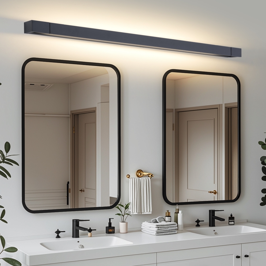 Brilagi - LED oświetlenie do lustra łazienkowego AQUA LINE LED/36W/230V 120 cm IP44 czarne