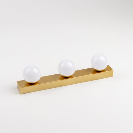 Brilagi - Oświetlenie do lustra łazienkowego LED HOLLYWOOD 3xLED/3W/230V 39 cm IP44 złote