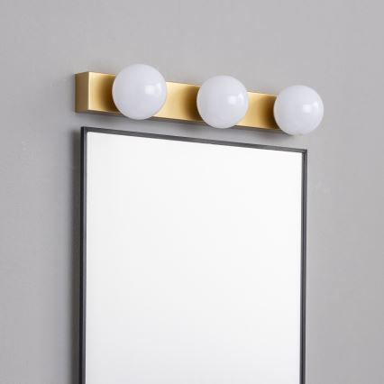 Brilagi - Oświetlenie do lustra łazienkowego LED HOLLYWOOD 3xLED/3W/230V 39 cm IP44 złote