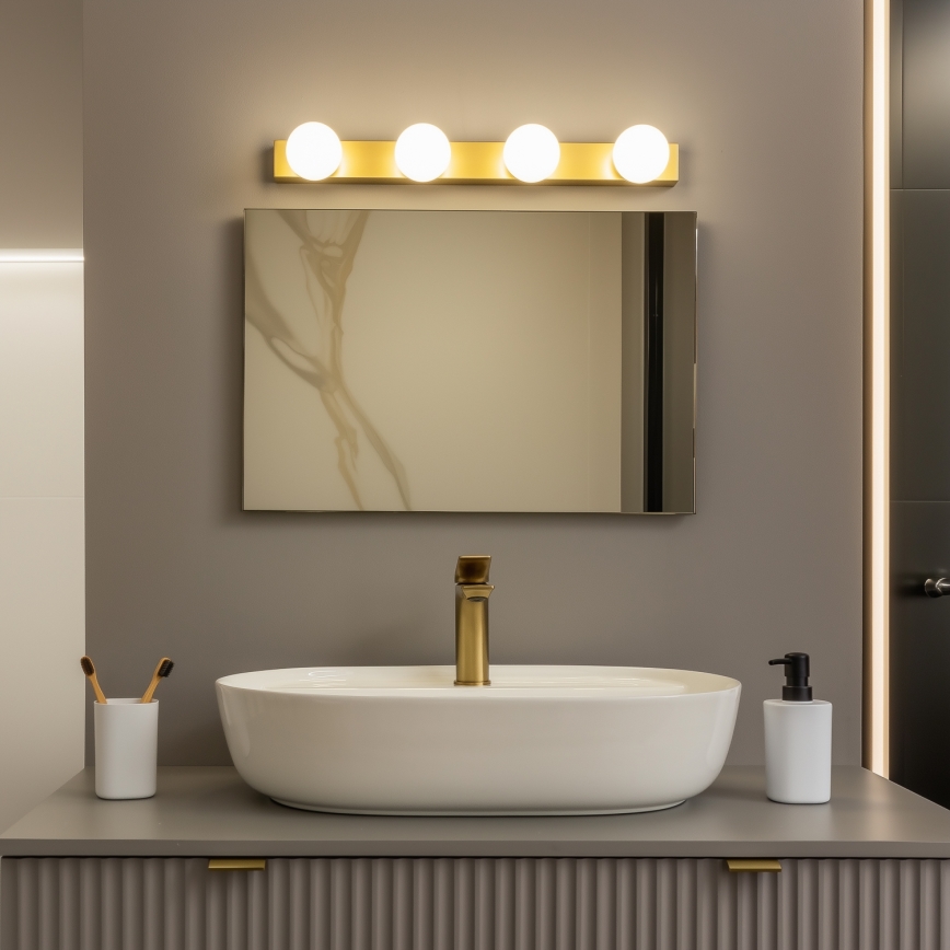 Brilagi - LED oświetlenie łazienkowe do lustra HOLLYWOOD 4xLED/3W/230V 53 cm IP44 złote