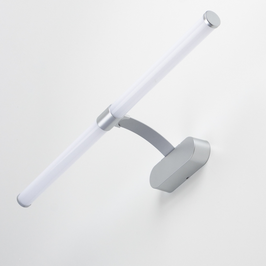 Brilagi - LED oświetlenie łazienkowe do lustra 2 w 1 TUBEO LED/8W/230V 60 cm IP44 srebrne
