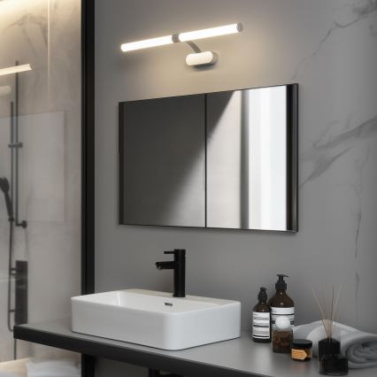 Brilagi - LED oświetlenie łazienkowe do lustra 2 w 1 TUBEO LED/8W/230V 60 cm IP44 srebrne
