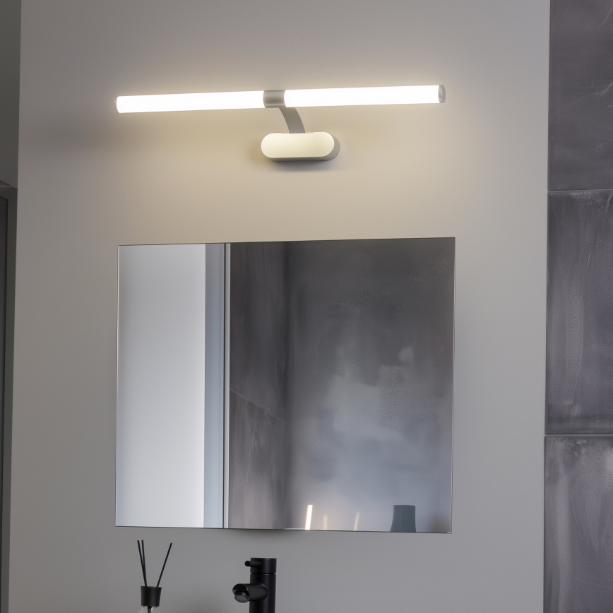 Brilagi - LED oświetlenie łazienkowe do lustra 2 w 1 TUBEO LED/8W/230V 60 cm IP44 srebrne