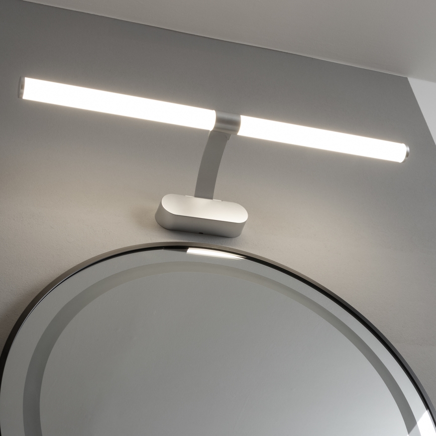 Brilagi - LED oświetlenie łazienkowe do lustra 2 w 1 TUBEO LED/8W/230V 60 cm IP44 srebrne