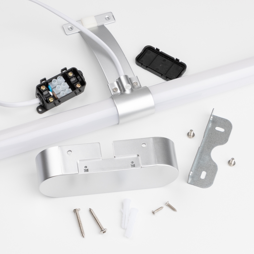 Brilagi - LED oświetlenie łazienkowe do lustra 2 w 1 TUBEO LED/8W/230V 60 cm IP44 srebrne