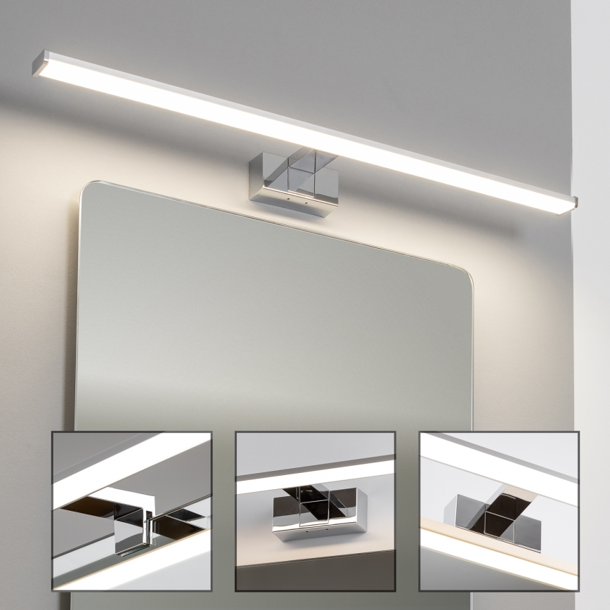 Brilagi - LED Oświetlenie łazienkowe do lustra 3 w 1 VESTRA LED/15W/230V 80 cm IP44 błyszczący chrom