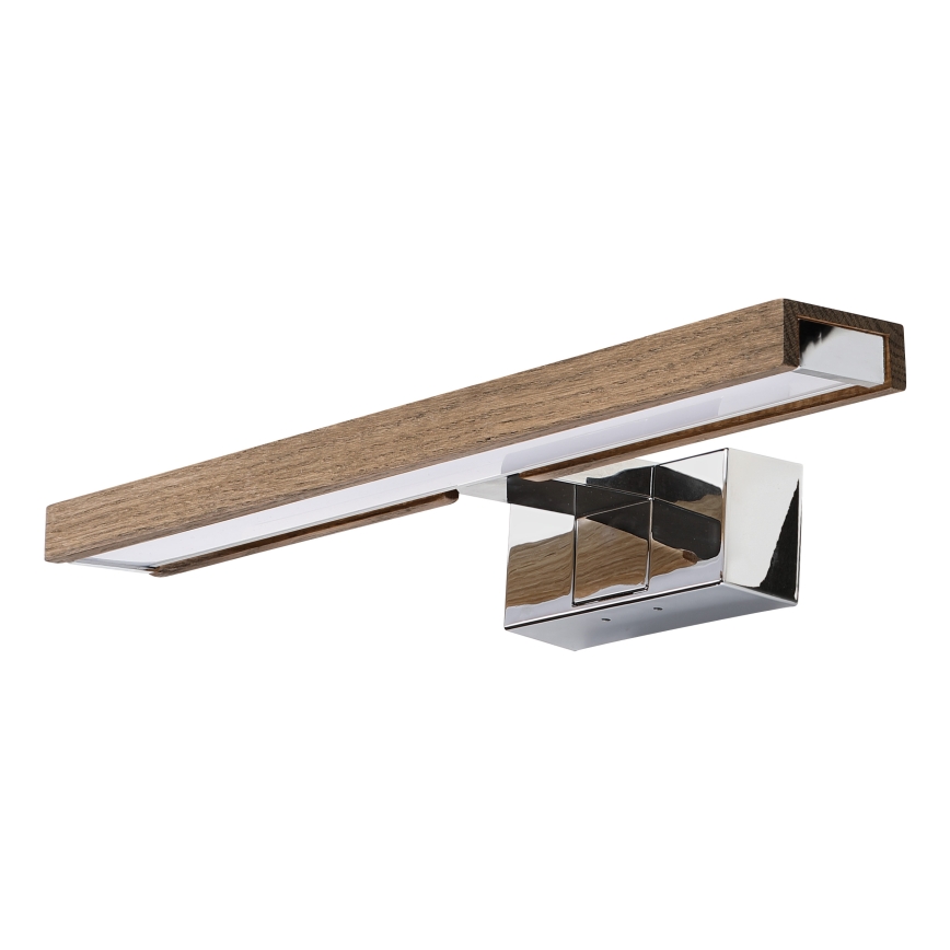 BRILAGI - Oświetlenie LED do lustra łazienkowego 3w1 WOODY MIRROR LED/8W/230V 40 cm IP44 błyszczący chrom/dąb orzechowy