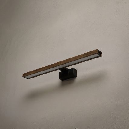 Brilagi - LED oświetlenie łazienkowe do lustra 3w1 WOODY MIRROR LED/12W/230V IP44 czarny/dąb orzechowy