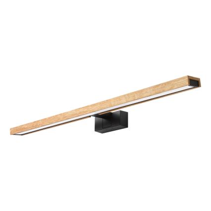 Brilagi - LED oświetlenie lustra do łazienki 3w1 WOODY MIRROR LED/15W/230V 80 cm IP44 czarny/dąb