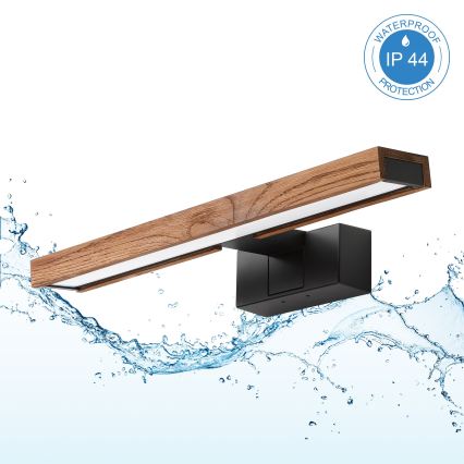 BRILAGI - Oświetlenie LED do lustra łazienkowego 3w1 WOODY MIRROR LED/8W/230V 40 cm IP44 czarny/dąb
