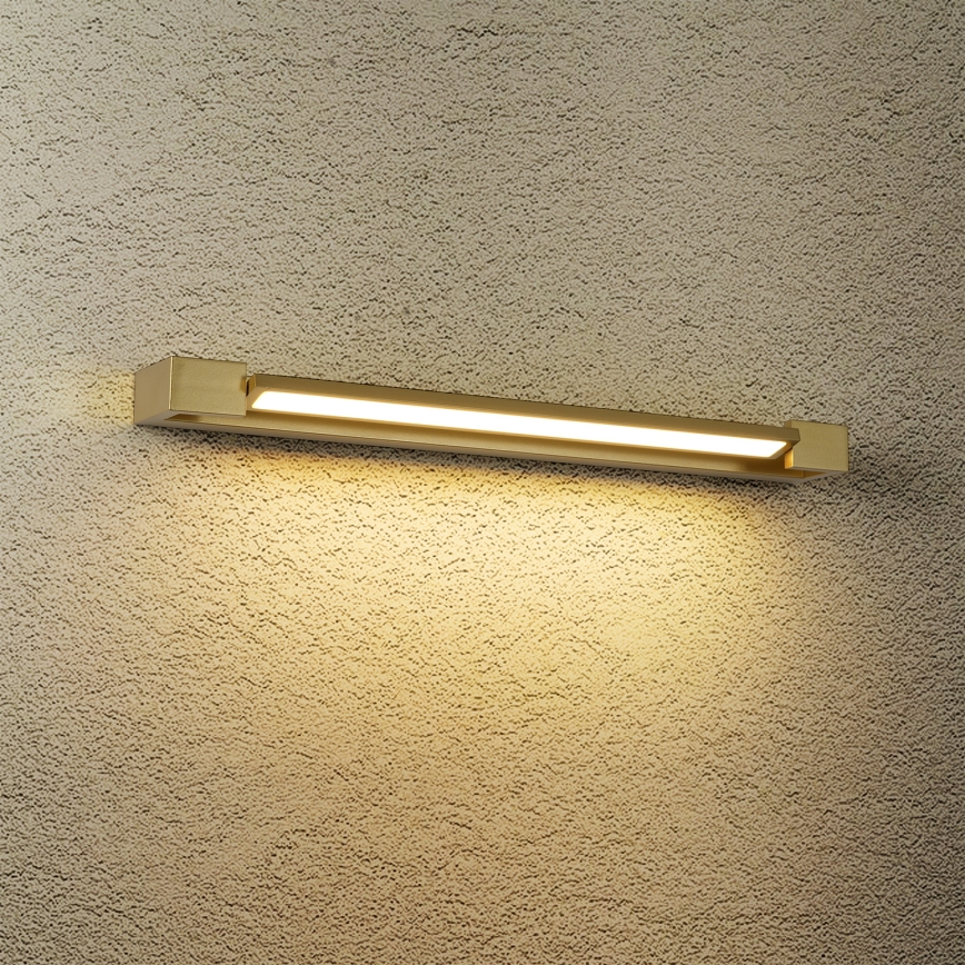Brilagi - LED oświetlenie lustra łazienkowego AQUA LINE LED/18W/230V 60 cm IP44 złote CRI 90