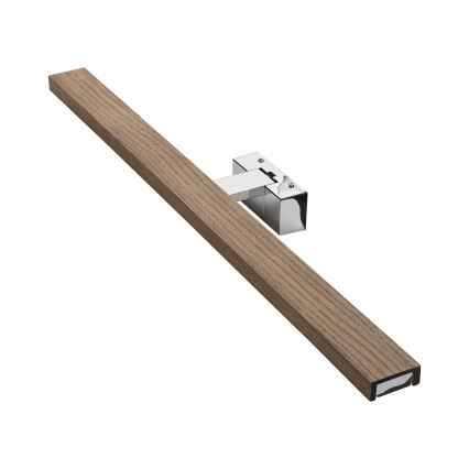 BRILAGI - LED oświetlenie łazienkowe do lustra WOODY MIRROR 3v1 LED/15W/230V 80 cm IP44 błyszczący chrom/dąb orzechowy