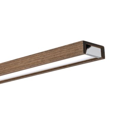 BRILAGI - LED oświetlenie łazienkowe do lustra WOODY MIRROR 3v1 LED/15W/230V 80 cm IP44 błyszczący chrom/dąb orzechowy