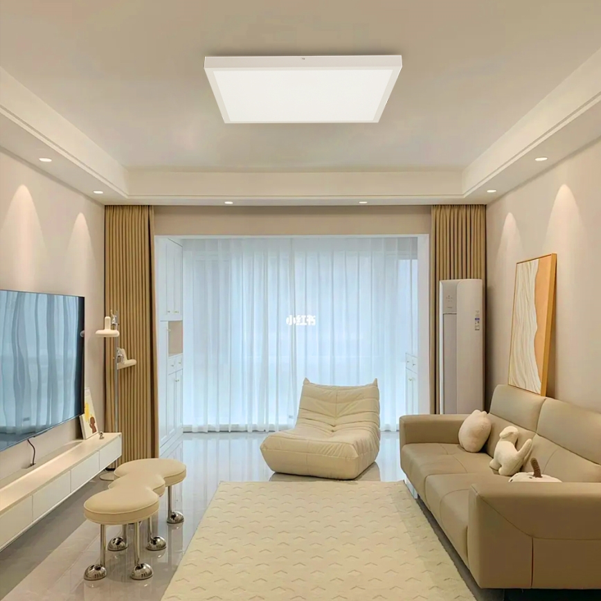 Brilagi - LED Ściemnialny plafon łazienkowy FRAME SMART LED/50W/230V 60x60 cm 3000-6000K IP44 biały + zdalne sterowanie