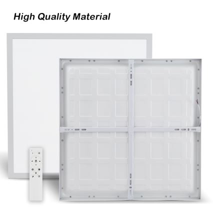 Brilagi - LED Ściemnialny plafon łazienkowy FRAME SMART LED/50W/230V 60x60 cm 3000-6000K IP44 biały + zdalne sterowanie