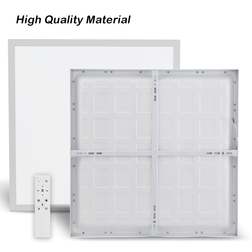 Brilagi - LED Ściemnialny plafon łazienkowy FRAME SMART LED/50W/230V 60x60 cm 3000-6000K IP44 biały + zdalne sterowanie