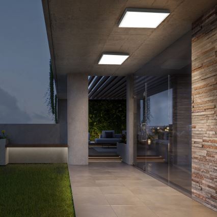 Brilagi - LED Ściemnialny plafon łazienkowy FRAME SMART LED/50W/230V 60x60 cm 3000-6000K IP44 biały + zdalne sterowanie