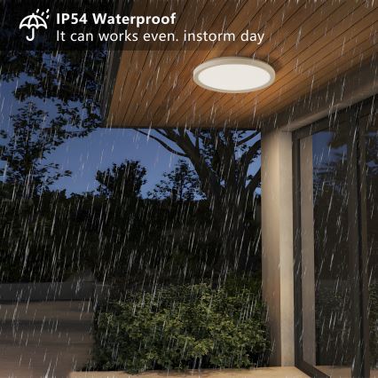 Brilagi - LED Plafon łazienkowy ULTRA SLIM LED/12W/230V śr. 22,5 cm biały IP54