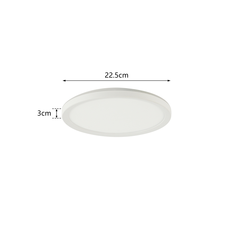 Brilagi - LED Plafon łazienkowy ULTRA SLIM LED/12W/230V śr. 22,5 cm biały IP54
