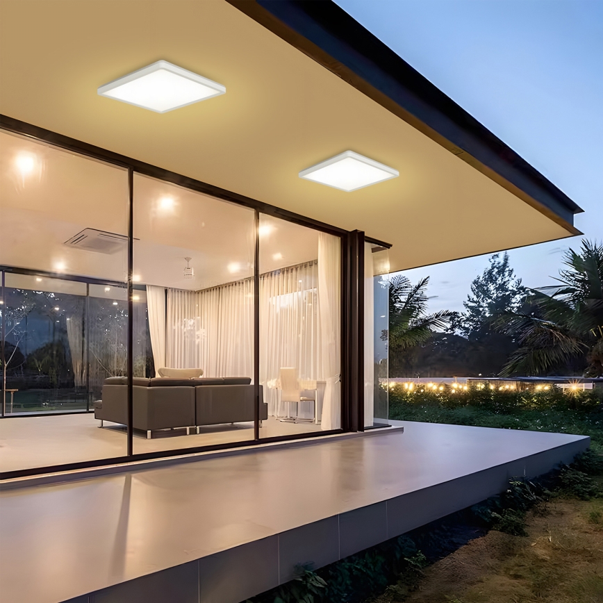 Brilagi - LED Plafon łazienkowy ULTRA SLIM LED/24W/230V 42x42 cm biały IP54