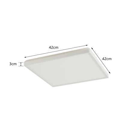 Brilagi - LED Plafon łazienkowy ULTRA SLIM LED/24W/230V 42x42 cm biały IP54