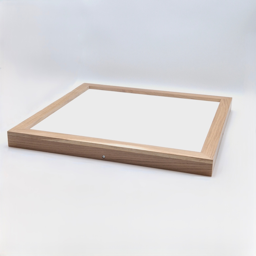 Brilagi - LED Oświetlenie sufitowe do łazienki WOODY FRAME LED/40W/230V 60x60 cm IP44 dąb