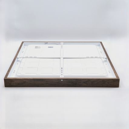 Brilagi - LED Oświetlenie sufitowe WOODY FRAME LED/40W/230V 60x60 cm IP44 orzech