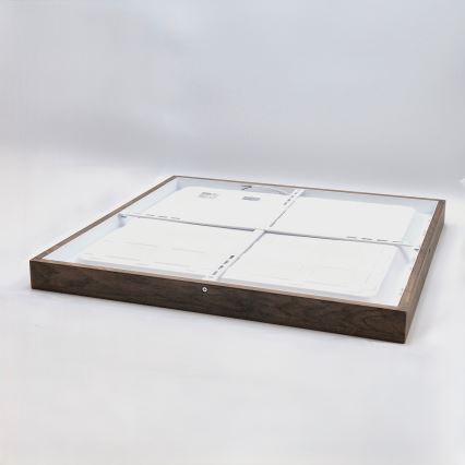 Brilagi - LED Oświetlenie sufitowe WOODY FRAME LED/40W/230V 60x60 cm IP44 orzech
