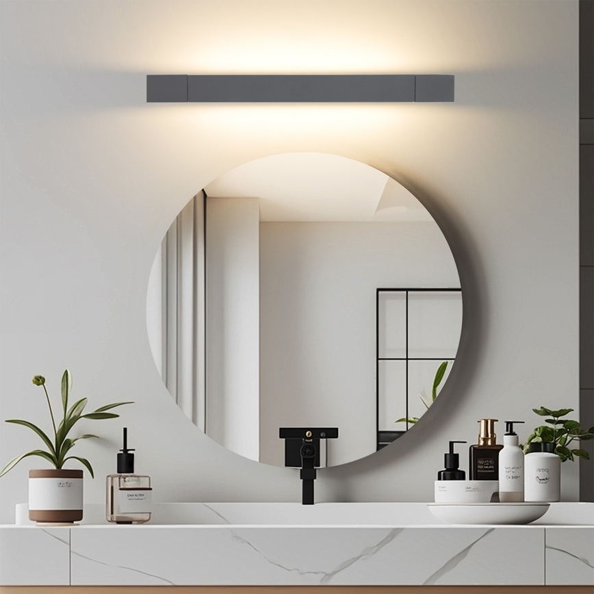 Brilagi - Oświetlenie LED do lustra łazienkowego AQUA LINE LED/12W/230V 45 cm IP44 antracyt CRI 90