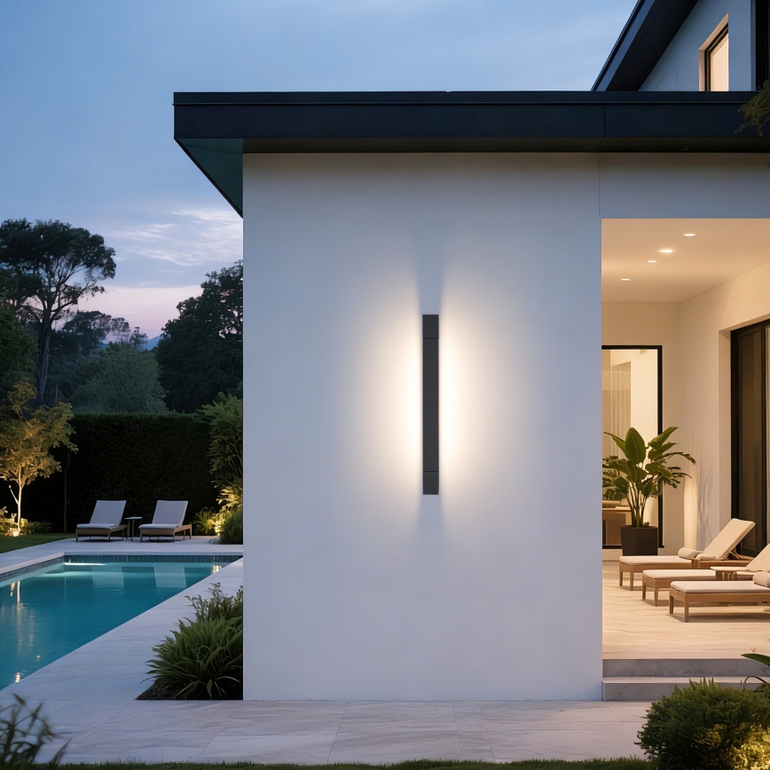 Brilagi - Oświetlenie LED do lustra łazienkowego AQUA LINE LED/12W/230V 45 cm IP44 antracyt CRI 90