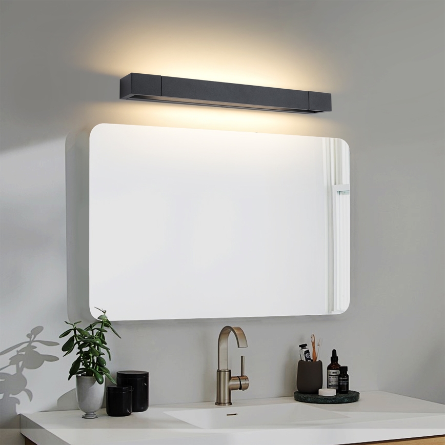 Brilagi - LED Oświetlenie lustra łazienkowego AQUA LINE LED/12W/230V 45 cm IP44 czarne CRI 90