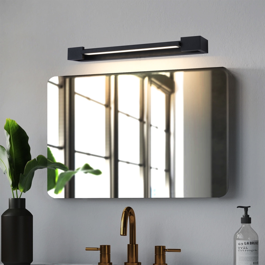 Brilagi - LED Oświetlenie lustra łazienkowego AQUA LINE LED/12W/230V 45 cm IP44 czarne CRI 90