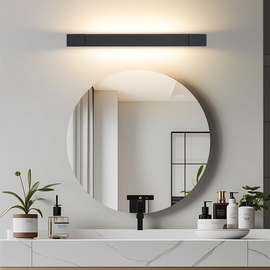 Brilagi - LED Oświetlenie lustra łazienkowego AQUA LINE LED/12W/230V 45 cm IP44 czarne CRI 90