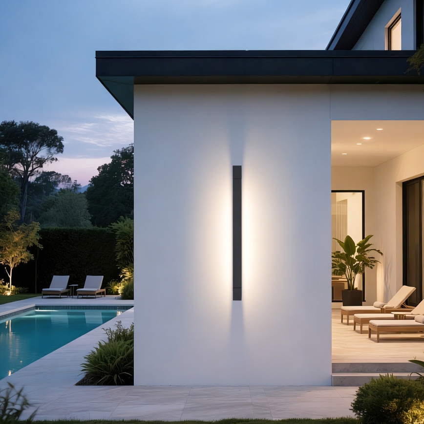 Brilagi - LED Oświetlenie łazienkowe do lustra AQUA LINE LED/24W/230V 90 cm IP44 antracyt CRI 90