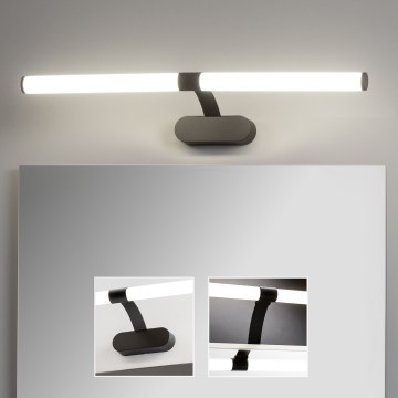 Brilagi - LED oświetlenie lustra łazienkowego 2 w 1 TUBEO LED/8W/230V 60 cm IP44 czarny