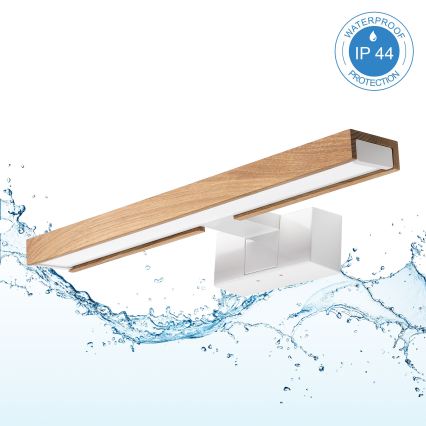 BRILAGI - Oświetlenie LED do lustra łazienkowego 3 w 1 WOODY MIRROR LED/8W/230V 40 cm IP44 biały/dąb