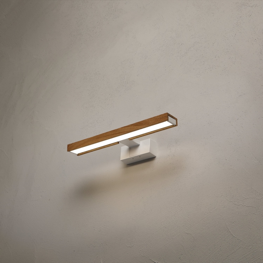 BRILAGI - Oświetlenie LED do lustra łazienkowego 3 w 1 WOODY MIRROR LED/8W/230V 40 cm IP44 biały/dąb
