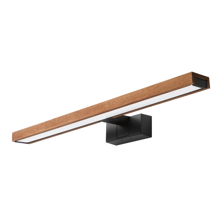 Brilagi - LED oświetlenie lustra łazienkowego 3w1 WOODY MIRROR LED/12W/230V 60 cm IP44 czarny/dąb wiśniowy