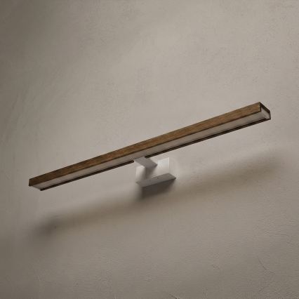 Brilagi - LED oświetlenie lustra łazienkowego 3w1 WOODY MIRROR LED/15W/230V 80 cm IP44 biały/dąb orzechowy