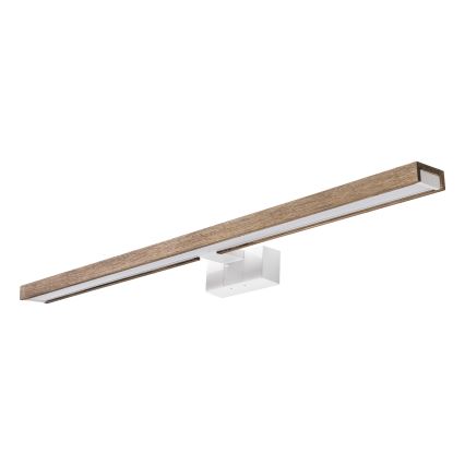 Brilagi - LED oświetlenie lustra łazienkowego 3w1 WOODY MIRROR LED/15W/230V 80 cm IP44 biały/dąb orzechowy