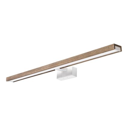 Brilagi - LED oświetlenie lustra łazienkowego 3w1 WOODY MIRROR LED/15W/230V 80 cm IP44 biały/dąb orzechowy